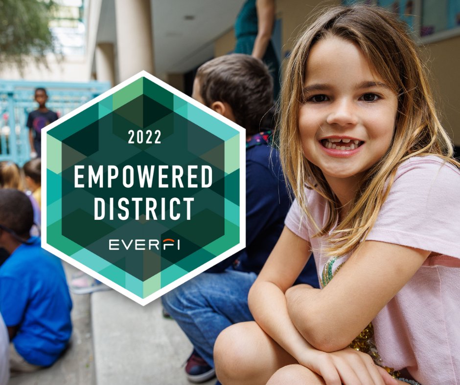 my_pcs's tweet photo. PCS has been awarded the @EVERFI 2022 Empowered District Seal! This honor is given to districts committed to educating the whole student. Students use EVERFI to learn about the impacts of bullying &amp; substance abuse, building healthy relationships &amp; more. https://t.co/9k1NWEoVXU https://t.co/1r2IsuHyXD