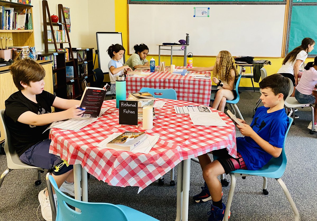 NFMSGrade6's tweet photo. More pictures from the Yellow Team book tasting! https://t.co/zHSY7PuP7h