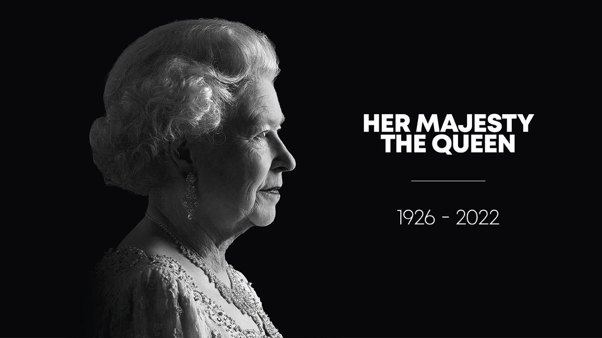 DanielaSDGs's tweet photo. The end of an era 
Rest in peace #QueenElizabeth https://t.co/nMS4Y8AFLl