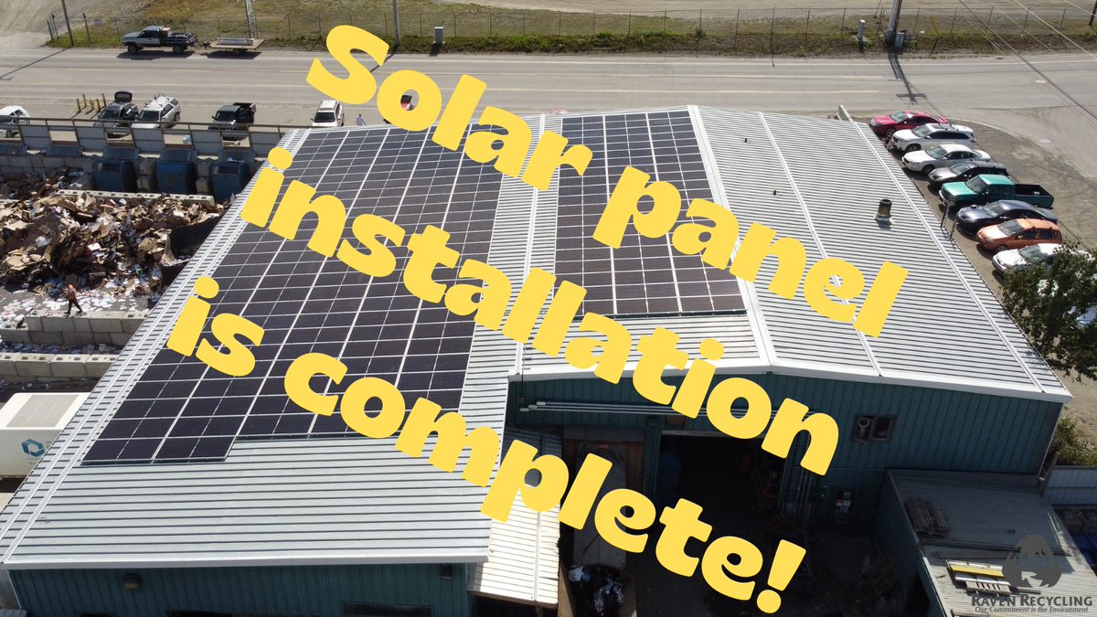 Solar panels are all installed! Just need to connect the wires. Many thanks to Solvest Inc. for their work! We're currently looking into ways of sharing what the energy savings are with the public -- perhaps a live feed in our Depot? #renewableenergy #Yukon #solarpower