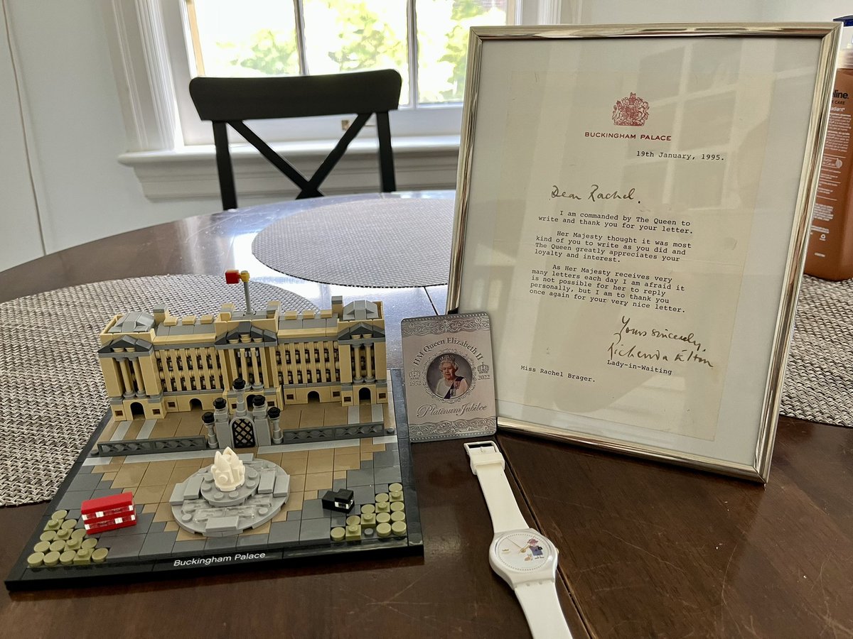 healthyvoiceYYC's tweet photo. I happened to be wearing my special Jubilee watch today. #RIPQueenElizabeth https://t.co/1bjuWOH1zQ
