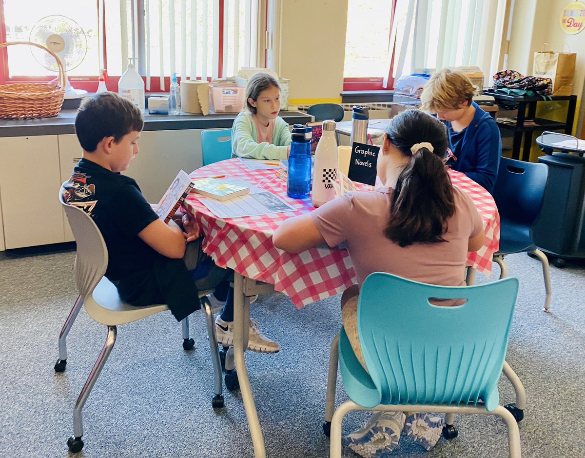Team Yellow students dined at Chef Petruso’s Book Bistro today. Ask your child to share which books he/she “tasted” and can’t wait to read.