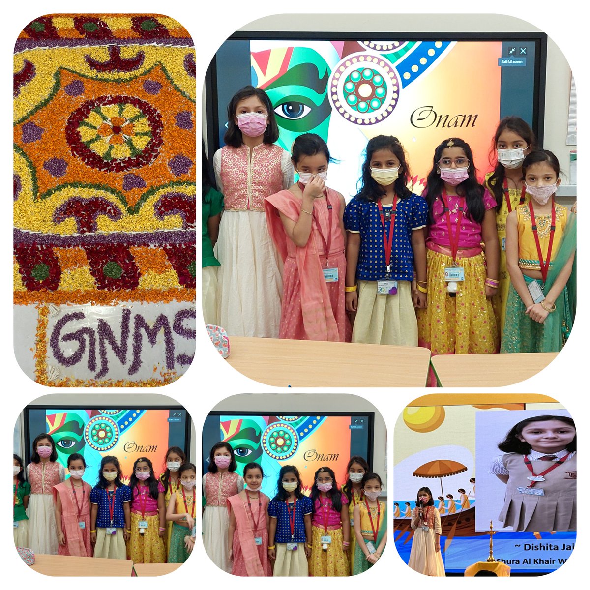 Onashamsagal to everyone!!!May this year be filled with joy, prosperity and good health to all.Celebrating  harvest festival Onam @GNMS
<a href="/Susanna_Porob/">Susanna Porob</a> 
<a href="/gemsnms_alkhail/">GEMS NMS Alkhail</a>
