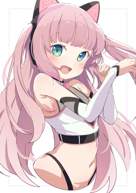 まつりちゃんがピンクだった世界線の姿#祭絵 