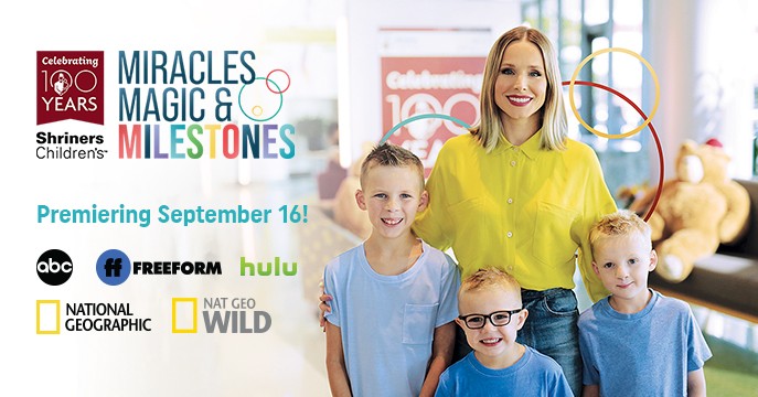 ShrinersStLouis's tweet image. Catch "Miracles, Magic &amp;amp; Milestones" starting next week! In the #StLouis area, tune into @KDNLABC30 on 9/16 at 6:30pm.

Watch on @FreeformTV, @NatGeoTV and @natgeowild: ow.ly/uLj750KEAIv

OR stream on @hulu!

@shrinershosp 
@ABCNetwork 
@Disney 

#ShrinersChildrens100Years