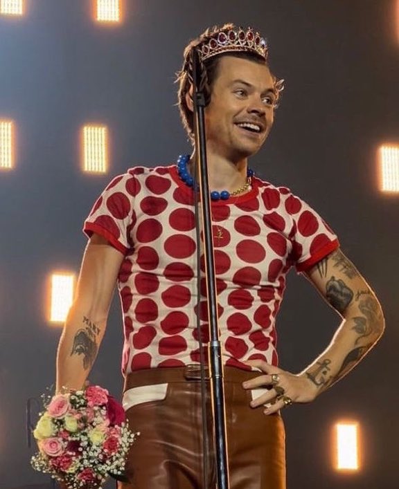 satelliterrie's tweet photo. Harry Styles immediately becomes King following the death of Queen Elizabeth II. https://t.co/hmJ0tU8Zfz