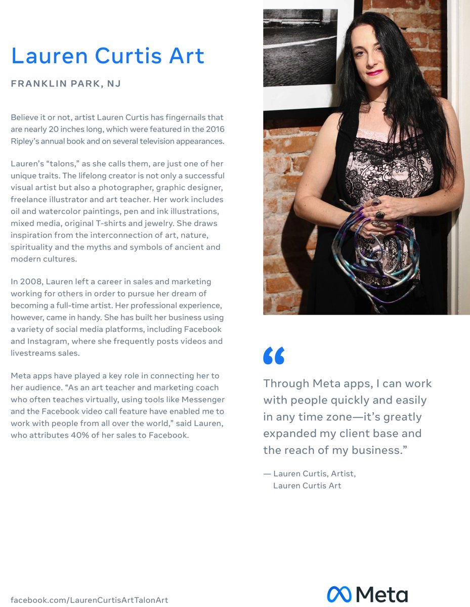 LaurenCurtisArt's tweet photo. So, social media can do good sometimes! Meta featured me as part of their Small Business Stories Project! #Meta #Facebook #SmallBusinessStory #WomenInBusiness #localartist #smallbusinessfeature #supportsmallbusiness #supportlocal #womeninthearts #artistinterview @Meta https://t.co/5cZCuGGPZ3