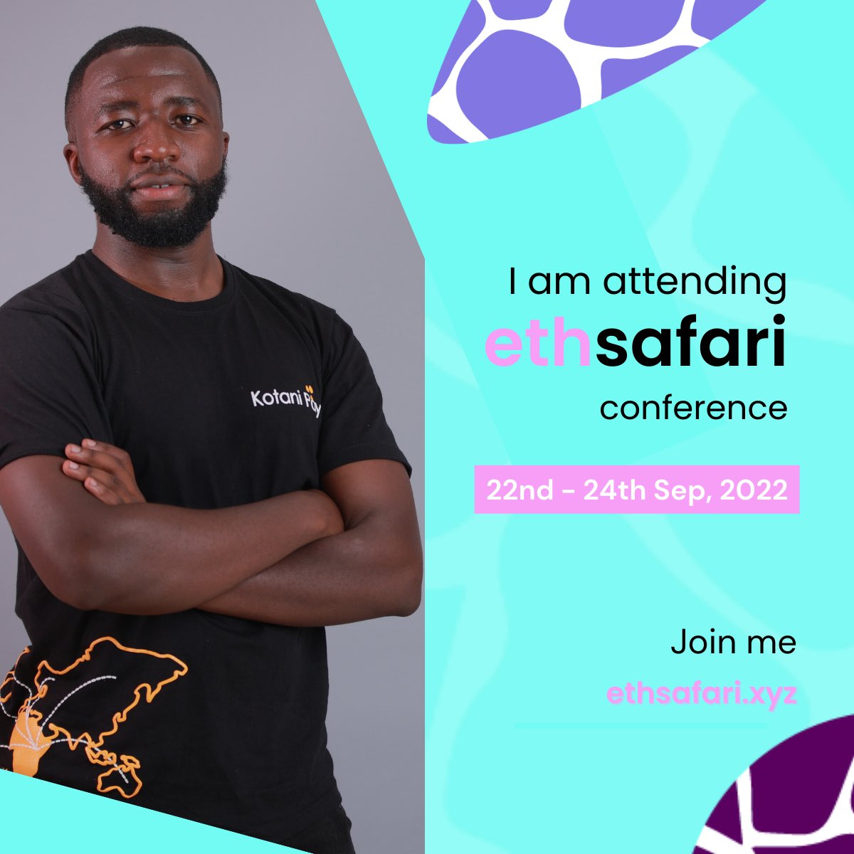 @ETHSafari Excited to represent @KotaniPay at the first @ETHSafari in #Kilifi this September. Join the space to get updates about the #Hackathon.

#KaribuSafari #ETHSafari #Web3
