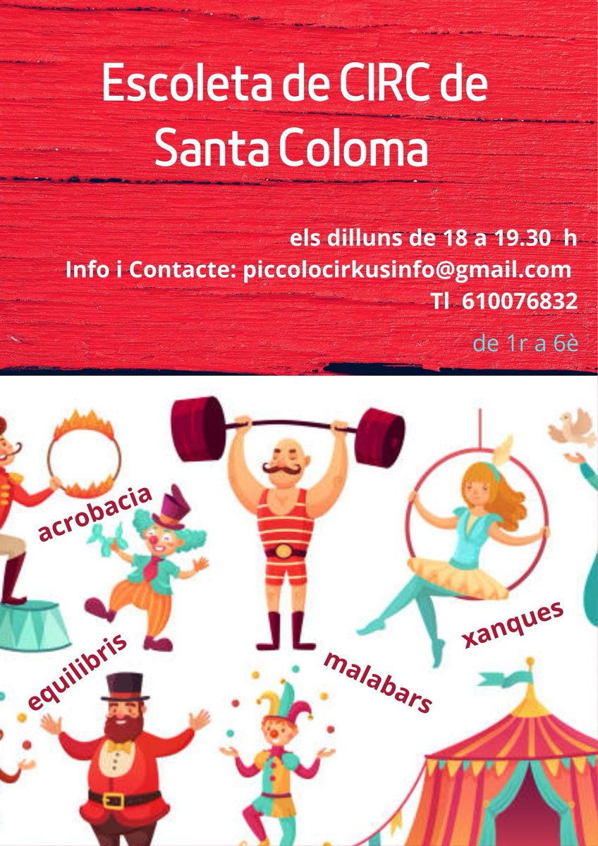 somcirc's tweet photo. Comencem a l'octubre!!! https://t.co/y9ot7XDYQV