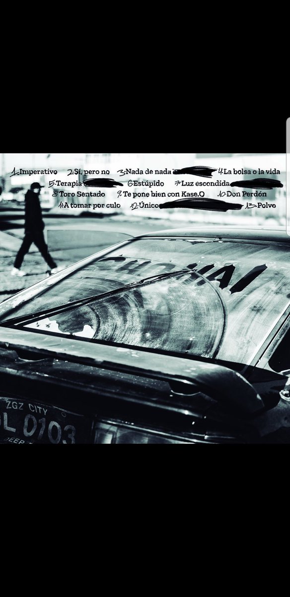 ShoHai_Real's tweet photo. Aquí va la contraportada con el track list.
Las colaboraciones pal' lunes...
Juju
Polvo para el 23 de septiembre
Paz y amor con hielo
#polvo
#shohai
#deepdeli
#alguienlotienequehacer
#violadoresdelverso
#23deseptiembre https://t.co/nDPjnxwEqR