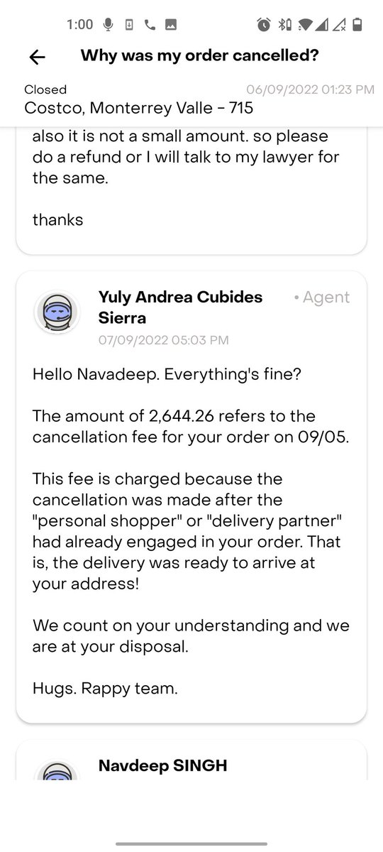 navdeeps0007's tweet photo. @RappiMexico I just placed an order and paid using credit card
2: I never received the call from rappi or the delivery partner
3: I ordered raw food not prepared.
Rappi deducted the charges and when I am trying to contact support for the same
Rappi has the worst service support. https://t.co/vMKIgEkKCw
