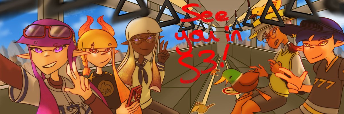 immalilegret's tweet photo. Hey @CascadeDuckCrew are on the train to the better squidgame!!!
See you in Splatoon 3! https://t.co/gtCGcyqvDF