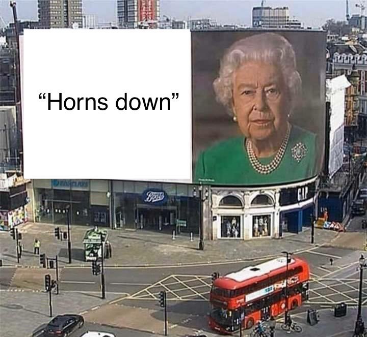 the queen had one more message to send to the world before she passed! may she rest in peace!