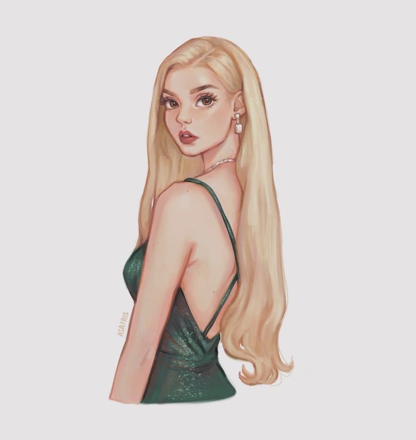 asayris_art's tweet photo. Anya Taylor-Joy 💚 https://t.co/CVccM2heWT