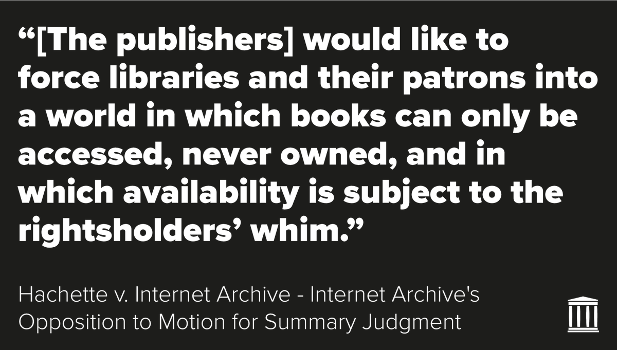 internetarchive's tweet photo. Let libraries lend books, preserve books, and #OwnBooks https://t.co/XuDRC1PGid #EmpoweringLibraries https://t.co/tkeSahSmRD
