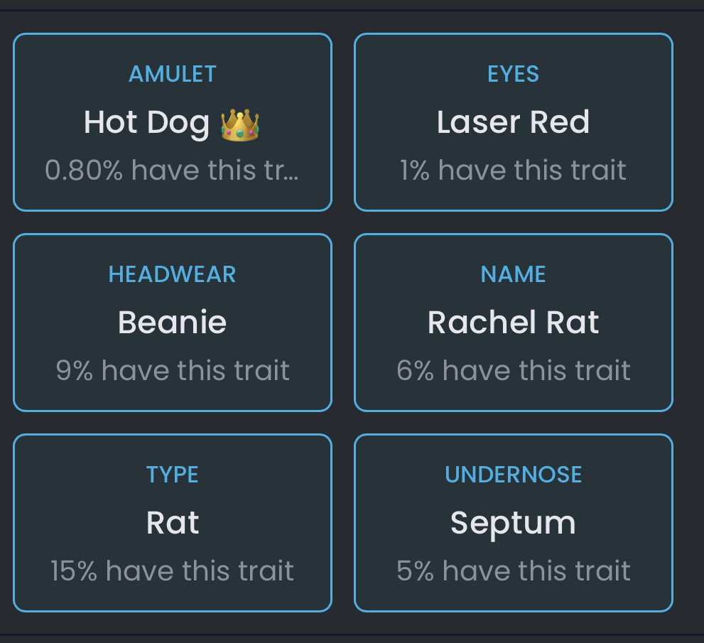 This Rachel Rat has been the only one that kept its red laser eyes during this bear market. Shame on all of you.