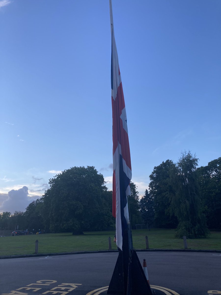 HGGuides's tweet photo. It is with profound sadness that we at Hither Green Guided and Rangers have learned today of the death of our Patron, Her Majesty The Queen. Our deepest sympathies are with the Royal Family at this very sad time.

Our flags are at half mast in respect for Her Majesty The Queen https://t.co/ryKQn3T0ZP