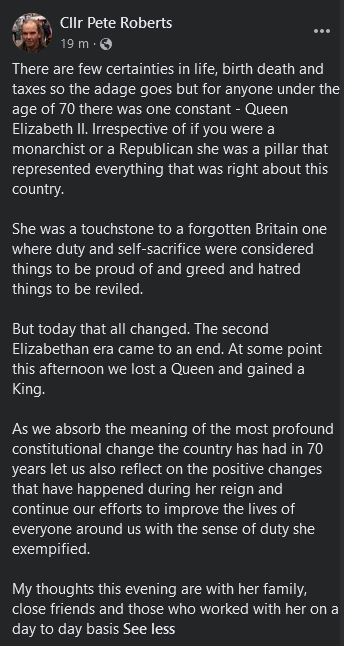 Cllr Pete Roberts 🔶 @petedroberts.bsky.social tweet media