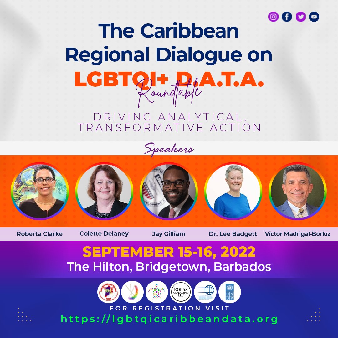EC_Equality's tweet photo. We're in Barbados! Join #ECADE, #UNIBAM, #ColoursCayman and Phil Crehan as we engage activists and policy makers in a Caribbean Dialogue on LGBTQI D.A.T.A. - https://t.co/ahKrKKIwxJ https://t.co/jdSnUTXKPL