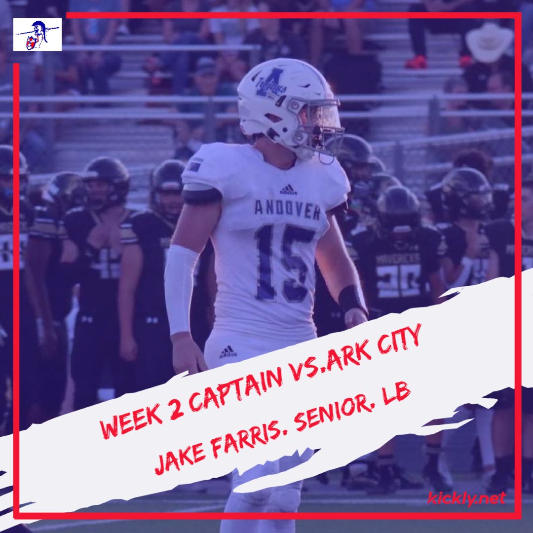 ⚔️TROJAN FOOTBALL CAPTAIN WEEK 2 vs ARK CITY ⁦<a href="/jakefarris44/">Jake Farris</a>⁩⚔️