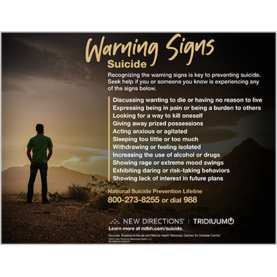 unogsrc's tweet photo. September is Suicide Prevention Month. Recognizing warning signs can help individuals help themselves and their loved ones. https://t.co/pvKnsufUJr