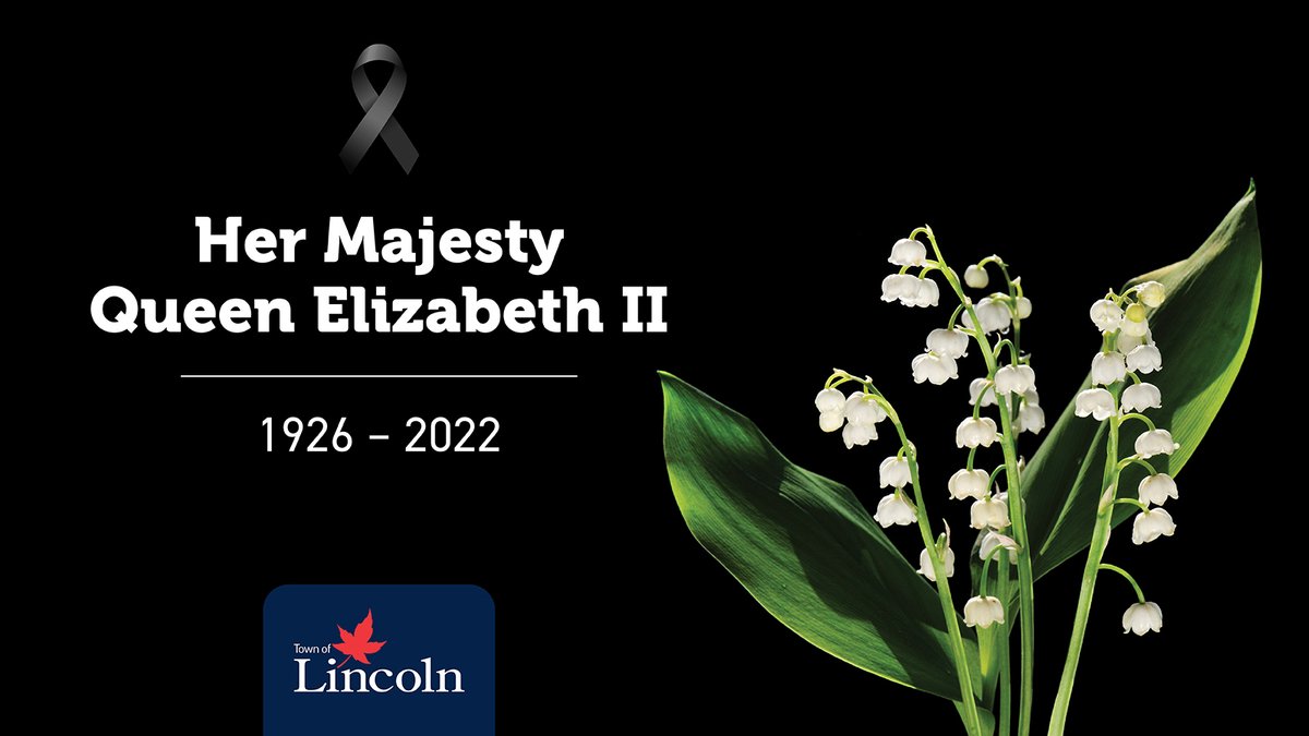 TownofLincolnON's tweet photo. Statement from the Town of Lincoln on the passing of Her Majesty Queen Elizabeth II

To read more, please visit - https://t.co/SRdoE4EDLS

#LincolnON https://t.co/VqaQvR1LpM