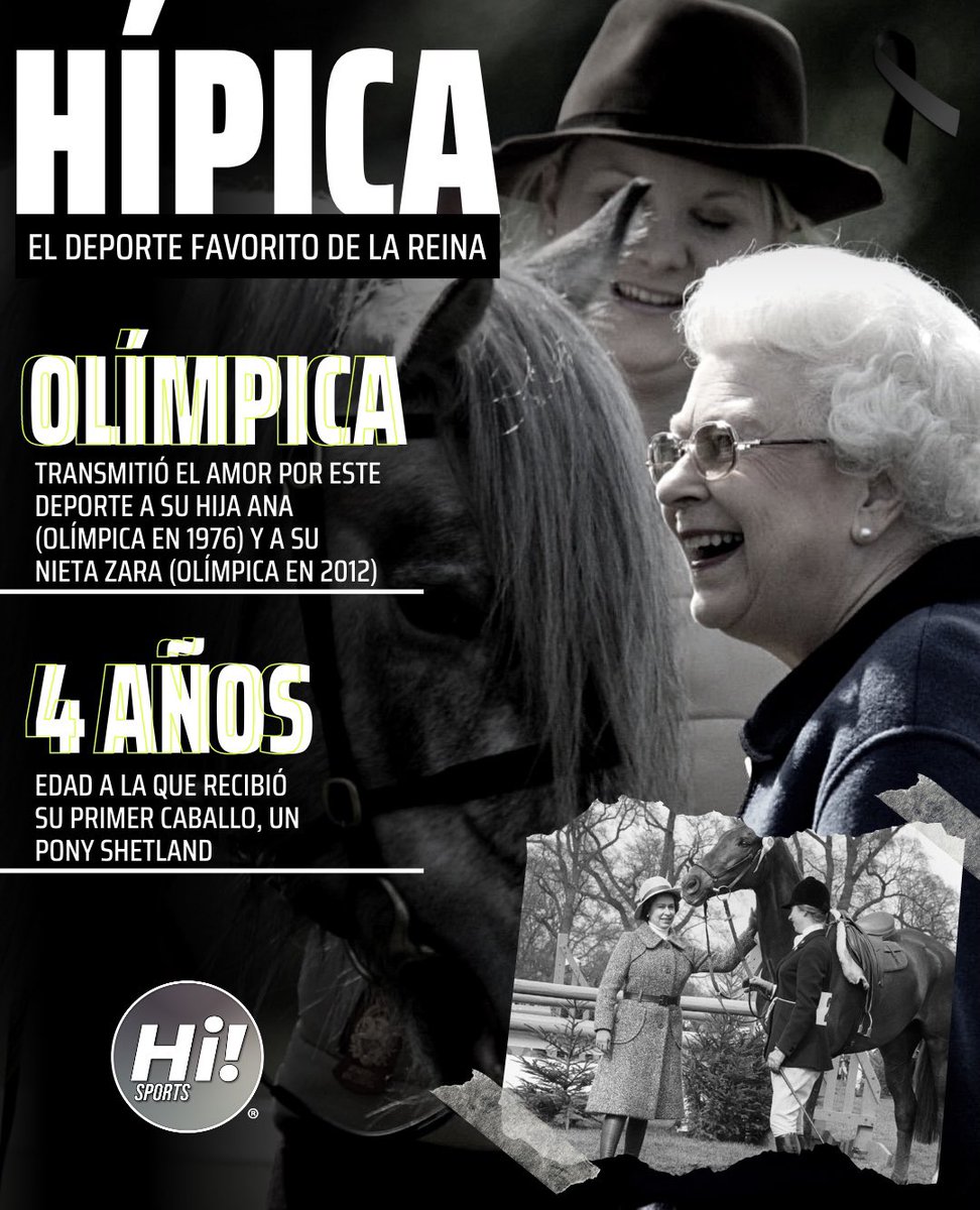 ¿Sabías cuál era el deporte favorito de #QueenElizabeth?

👉 Hípica: La gran pasión que nunca se alejó de la vida de la Reina Isabel II.

#CreamosTendencia