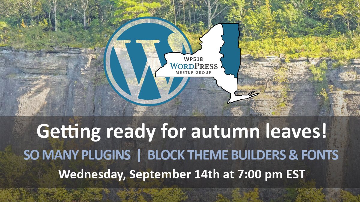 wp518's tweet photo. https://t.co/XBq3jUtQCq is 38 plugins away from featuring 60,000 plugins. How best to distinguish between the good, the bad, and the ugly? ... We’ll also discuss block theme builders and fonts. Join us Wed 9/14 @ 7p EST https://t.co/GRPG6NY05R #WordPress https://t.co/nQVLGe22Cv