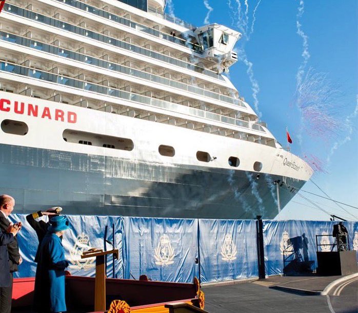@ddbcruiseblog (@ddbcruiseblog) on Twitter photo Buon viaggio, #QueenElizabeth 💙 Buon viaggio, #QueenElizabeth 💙