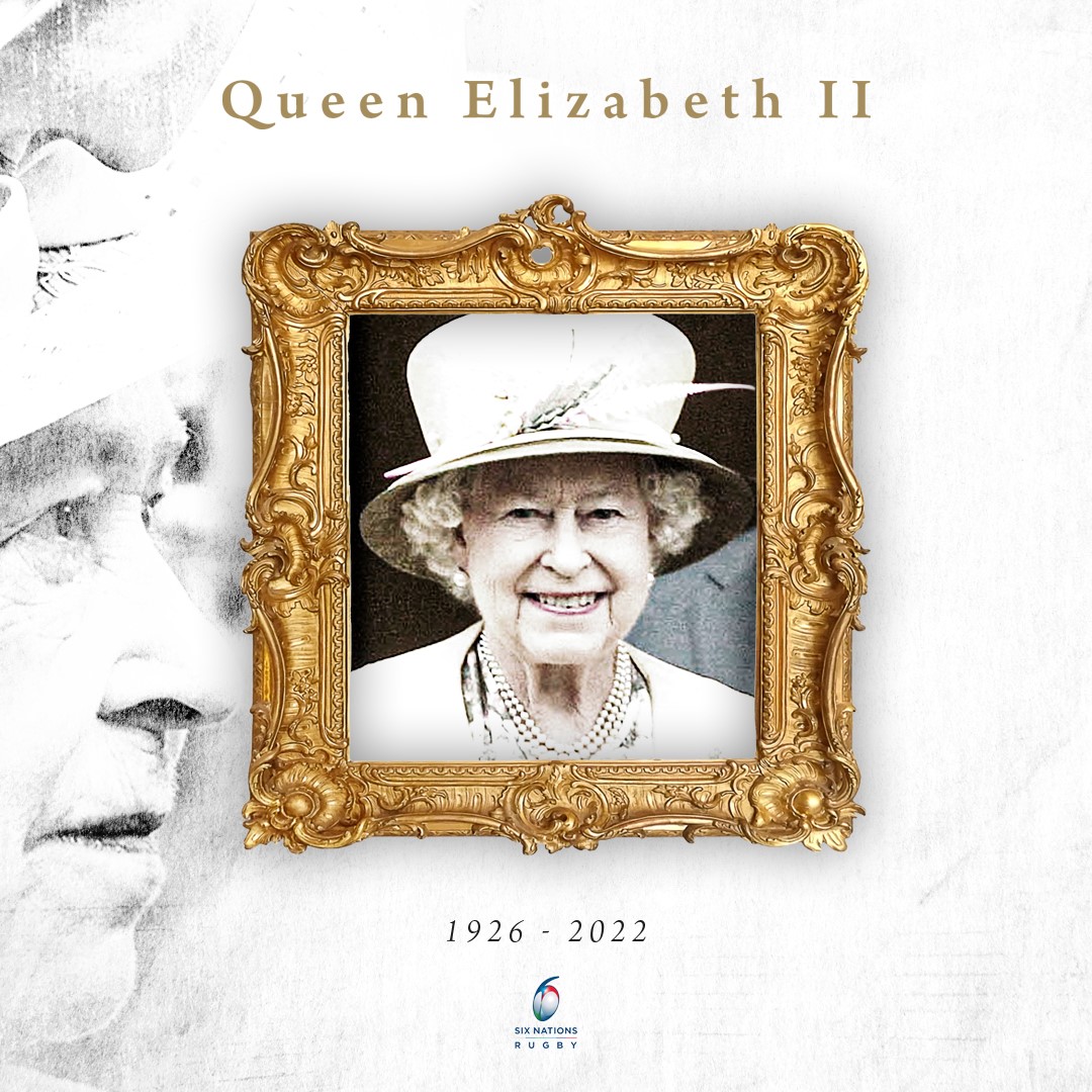 We are saddened to hear the passing of Her Majesty Queen Elizabeth II. On behalf of Six Nations Rugby and the wider rugby family, we offer our condolences to the entire Royal Family at this time.