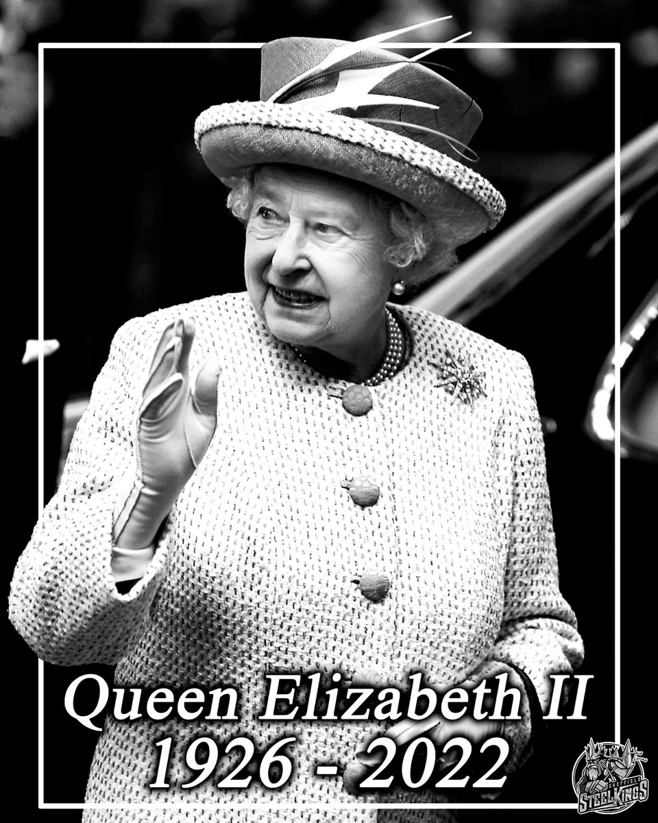 Everyone at the Sheffield Steelkings Para Ice Hockey Club mourns the passing and celebrates the remarkable life of Queen Elizabeth II.

We extend our deepest sympathies to the Royal Family and share in the sorrow felt by all.

Rest in peace Ma'am 👑 

#QueenElizabethII