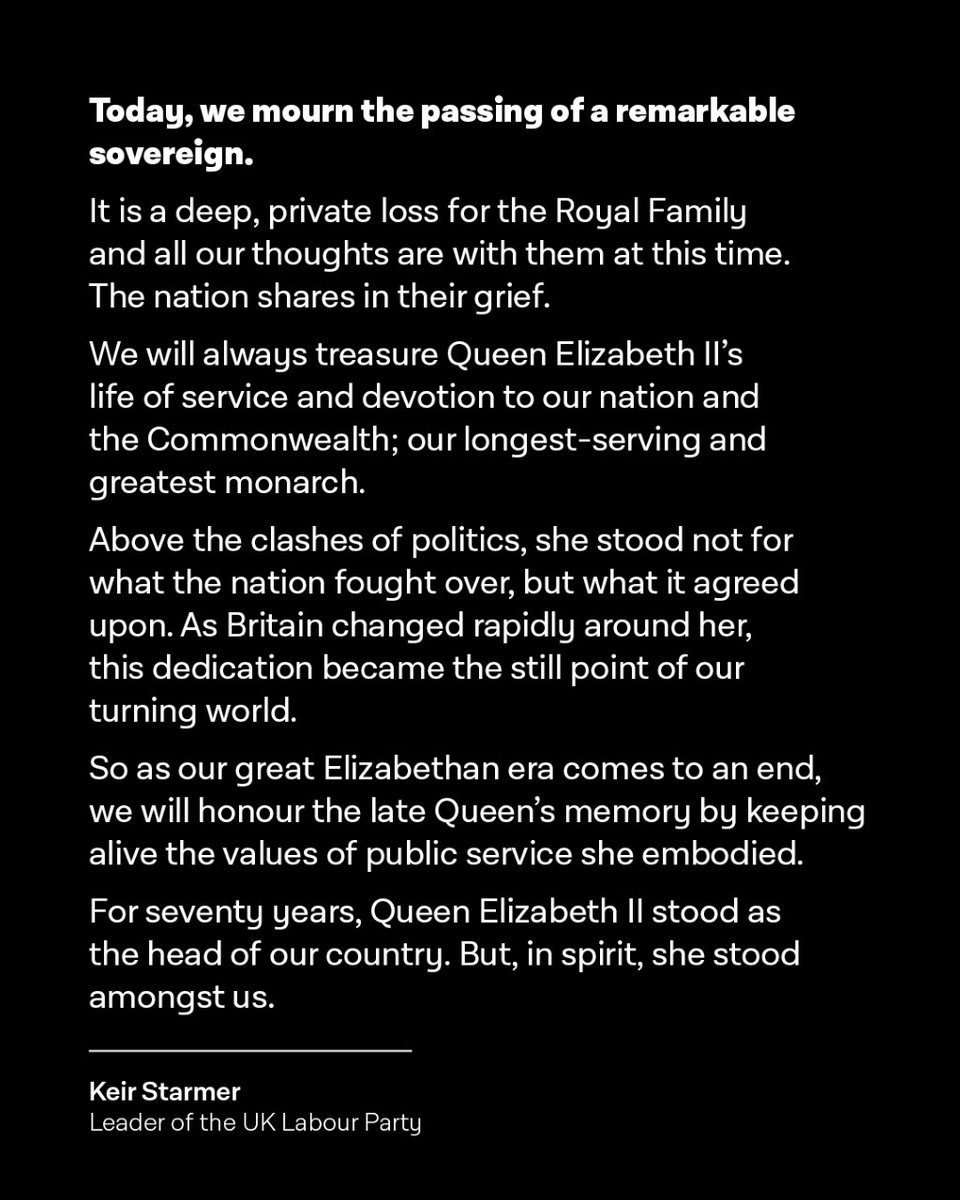 Queen Elizabeth II 21 April 1926 - 8 September 2022