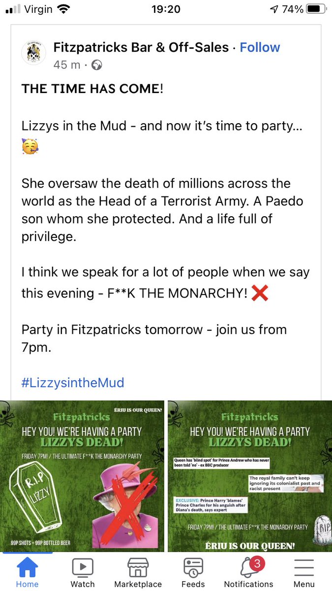 Unitedprotestan's tweet photo. May hell fire burn your nasty little pub to ashes 
Scumbags https://t.co/F0XZHC0f9Z
