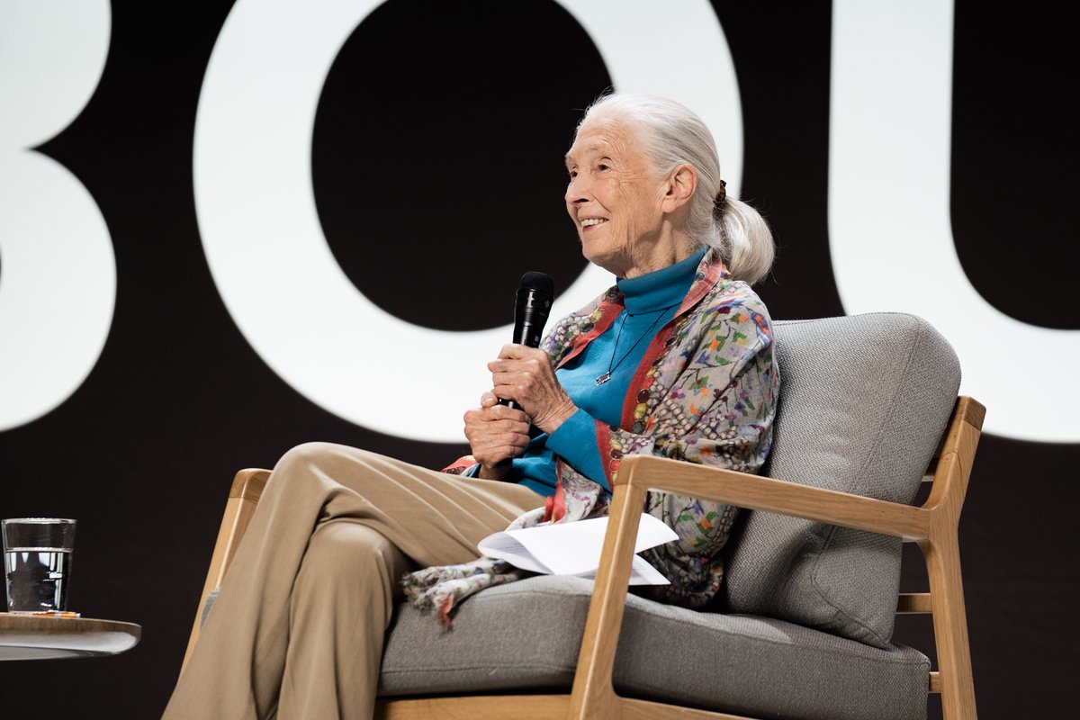 INBOUND (@inbound) on Twitter photo Words of wisdom from Dr. Jane Goodall to take into your afternoon sessions: “We’re all humans—all one family. We all laugh, we all cry, we all bleed. Respect is one of the most important things we can do.” 🌍
<a href="/JaneGoodall/">Jane Goodall</a> <a href="/JaneGoodallInst/">Dr. Jane Goodall & the Jane Goodall Institute</a> Words of wisdom from Dr. Jane Goodall to take into your afternoon sessions: “We’re all humans—all one family. We all laugh, we all cry, we all bleed. Respect is one of the most important things we can do.” 🌍
<a href="/JaneGoodall/">Jane Goodall</a> <a href="/JaneGoodallInst/">Dr. Jane Goodall & the Jane Goodall Institute</a>
