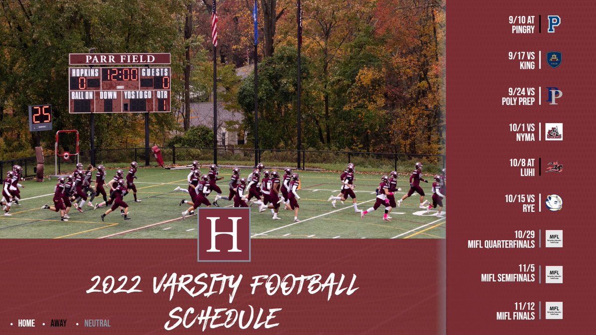 This years schedule is up! Excited for year 150! #Team150 #StackDays