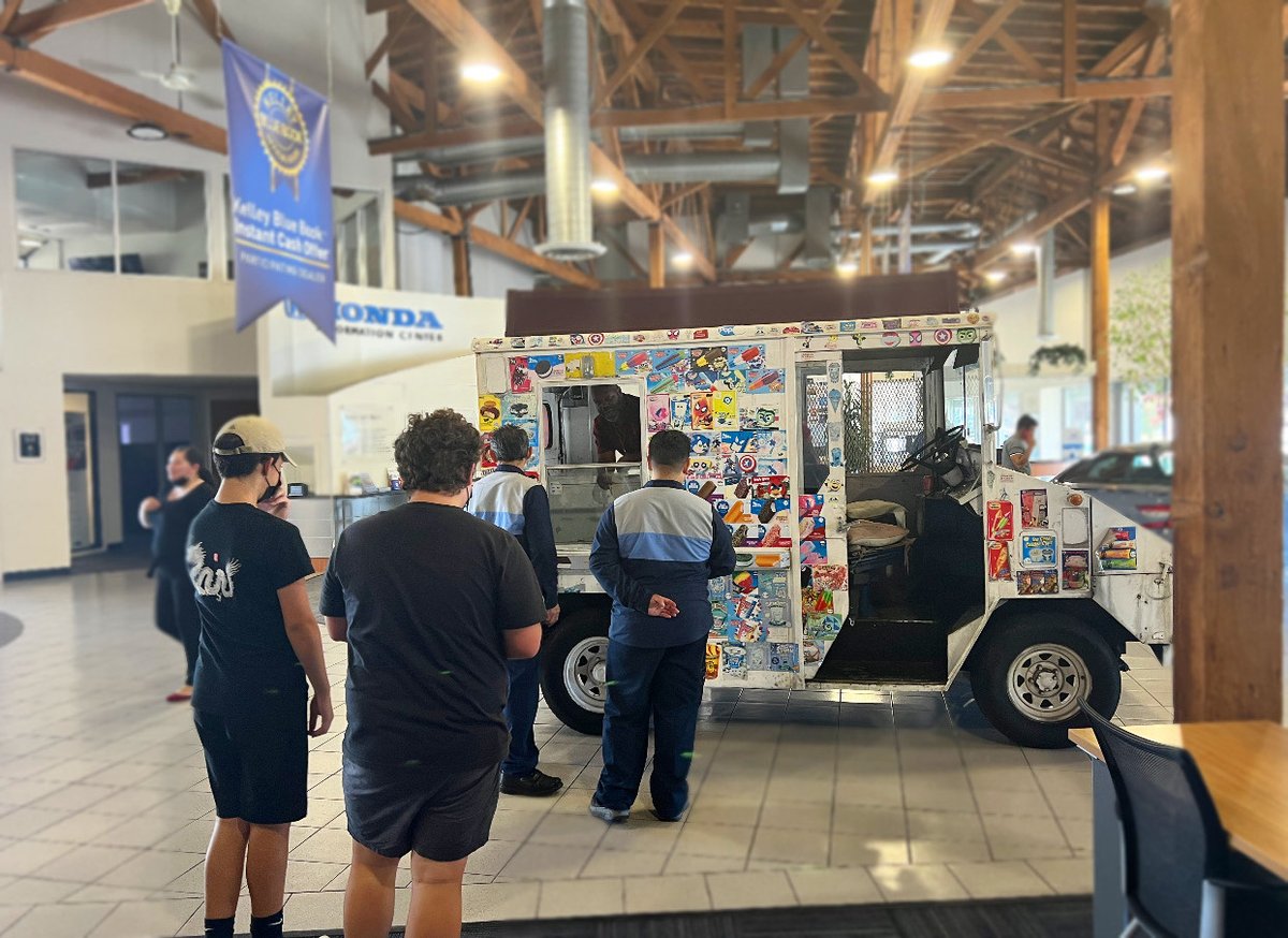We celebrated Labor Day in style with an ice cream truck in the showroom!!