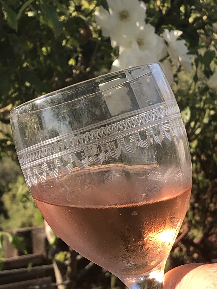 Also pregaming, in the garden though. Nice sipper as it starts to cool down. I detect red fruit berries , lemon zest finish. Interesting mouth feel. Join in about an hour - 6pm PT Think Nautical - think Rose’ Hear more about Foxen and how it came about. #PinkSociety @foxenwinery