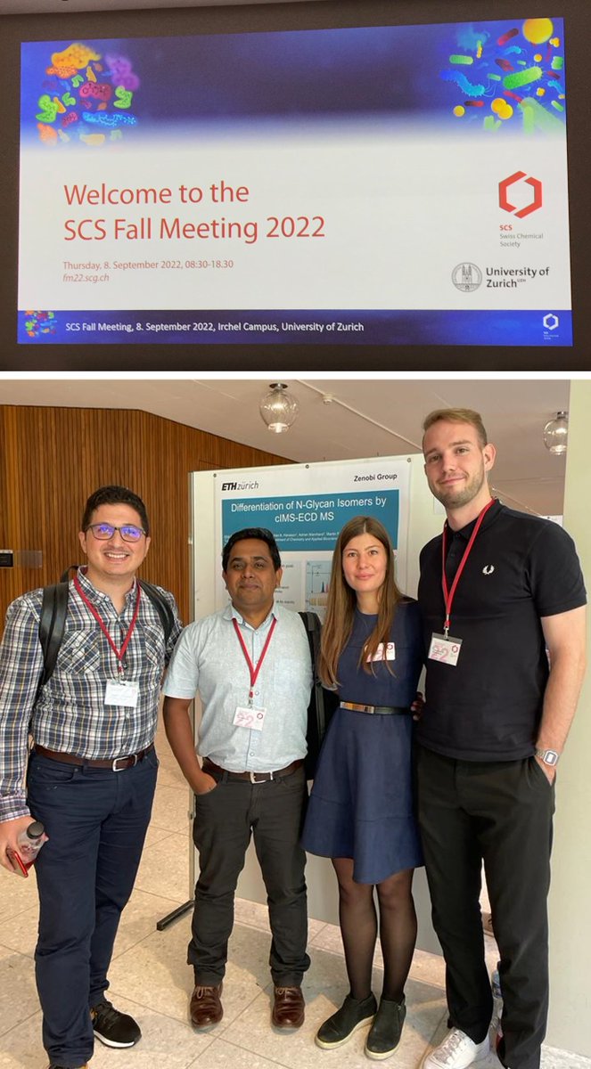 Zenobi Lab (@labzenobi) on Twitter photo Zenobi group in full force at the Swiss Chemical Society Fall Meeting 2022 in Zurich!
<a href="/StamatiosGiann1/">Stamatios Giannoukos</a> <a href="/Naresh_Kumar15/">Naresh Kumar</a> #SCS #analyticalchemistry Zenobi group in full force at the Swiss Chemical Society Fall Meeting 2022 in Zurich!
<a href="/StamatiosGiann1/">Stamatios Giannoukos</a> <a href="/Naresh_Kumar15/">Naresh Kumar</a> #SCS #analyticalchemistry