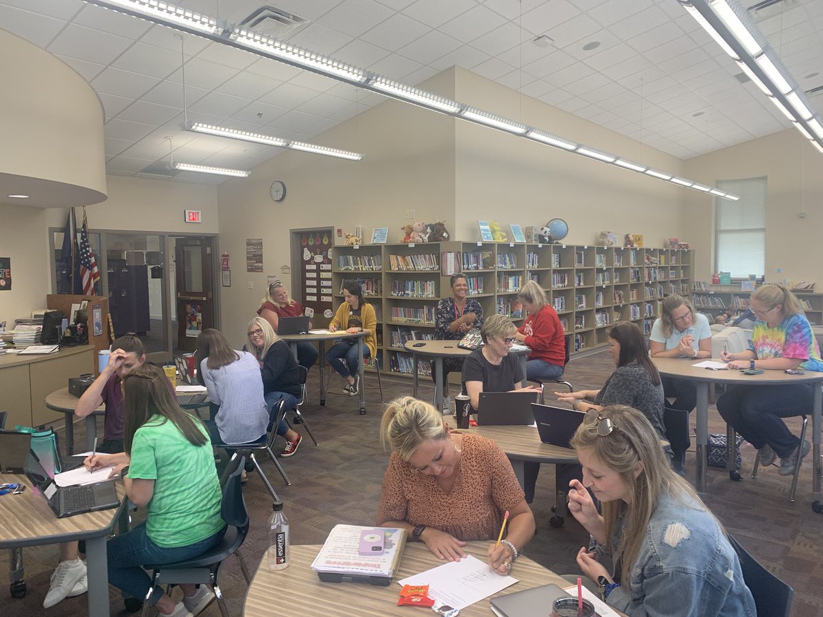 LydiaMiddletonE's tweet photo. Staff team building w/rock, paper, scissors. #MadisonLEAD #Buildthemup https://t.co/pk2NOPX4kw