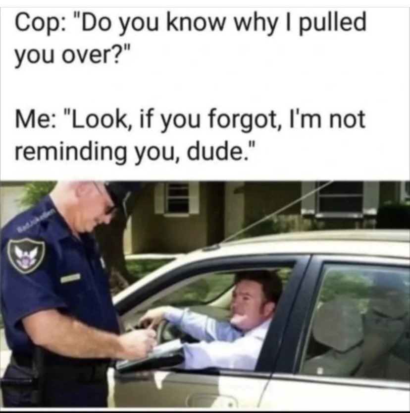 conchackie's tweet photo. #OnMyWayHomeFromOz
I got pulled over for some reason 😏 https://t.co/EM8hEb0zEy