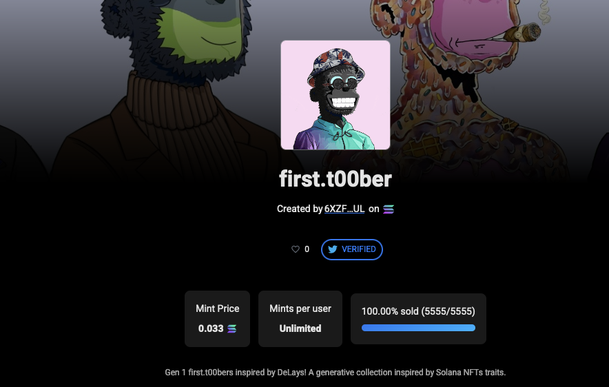 first_t00ber's tweet photo. Sold out!!! Degens!

We are speaking to marketplace now to verify the collection 🫡 https://t.co/o5Dq0PtKC0