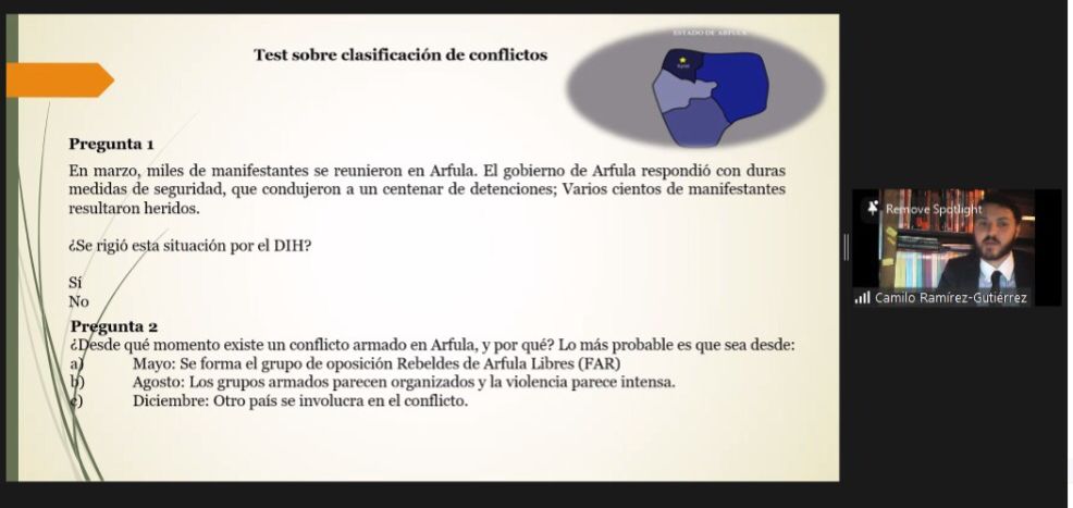 CdR_'s tweet photo. 📌Iniciamos videoclases en vivo en el marco del curso virtual de #CdRLab 'Conflicto, violencia y DIH en Colombia. Herramientas para periodistas'. https://t.co/qyJBderqpG