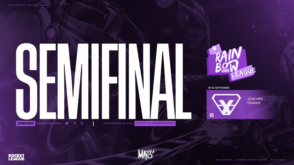 mksesportsgg's tweet photo. MATCHDAY #MKSROCKET
Hoy jugamos semifinales en la #RainbowEnergyLeague!
Con todo equipo lindo😍
⏰ 22:00hrs 🇨🇱
🆚 #Exodius
🏆@Rainbowenergy5
📺 https://t.co/NiHSptaDul
#VAMOSMKS https://t.co/x5a1ZFIIYZ