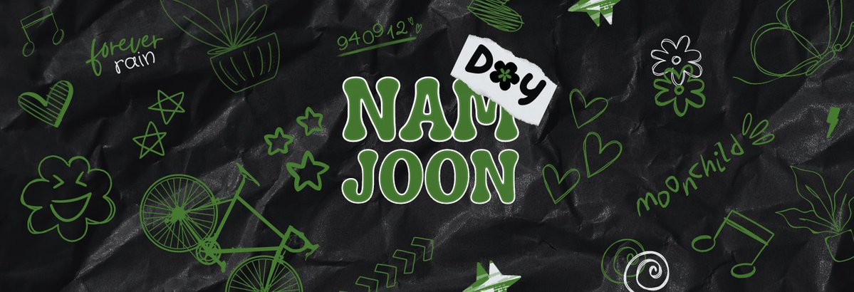 sooavekoo's tweet photo. namjoon’s day headers - layouts 
feel free to use them💚💙 https://t.co/eEtkX1Pr8I