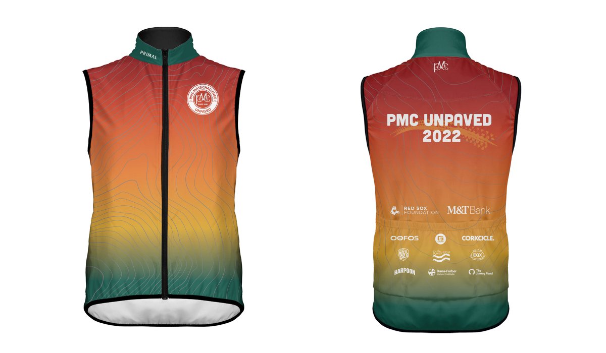 Introducing the Official PMC Unpaved Rider Vest produced by <a href="/PrimalWear/">Primal Wear</a>.  Join the PMC for the inaugural #PMCUnpaved gravel ride on October 1st in the Berkshires. Still time to register to ride or volunteer. #PMC2022 bit.ly/3TYRYI3