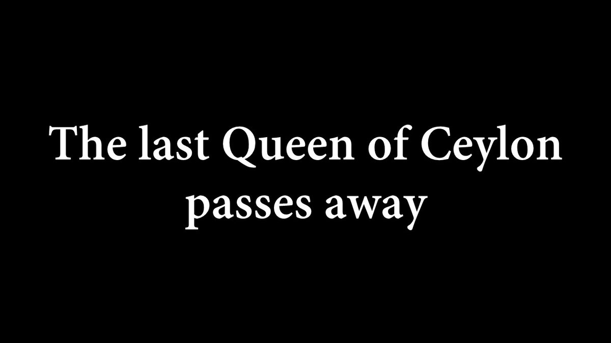 youtube.com/watch?v=mkusxi…

In Memoriam - Queen Elizabeth II, last Queen of Ceylon

<a href="/awarelogue/">Awarelogue Initiative</a> <a href="/ceylon/">ceylon</a> <a href="/SriLanka/">Sri Lanka</a> @unitedkingdom @Britain @royalfamily <a href="/queenelizabeth/">QueenElizabeth</a> @QueenElizabethII