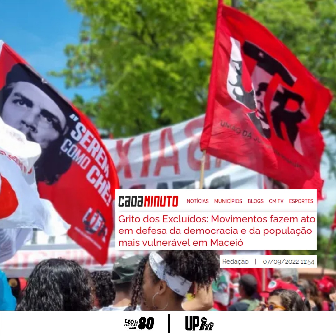 UP80BR's tweet image. #SaiuNaMídia - UP NO GRITO DOS EXCLUÍDOS

Veja algumas das notícias que repercutiram nossa presença nos atos do Grito dos Excluídos em defesa da Democracia.