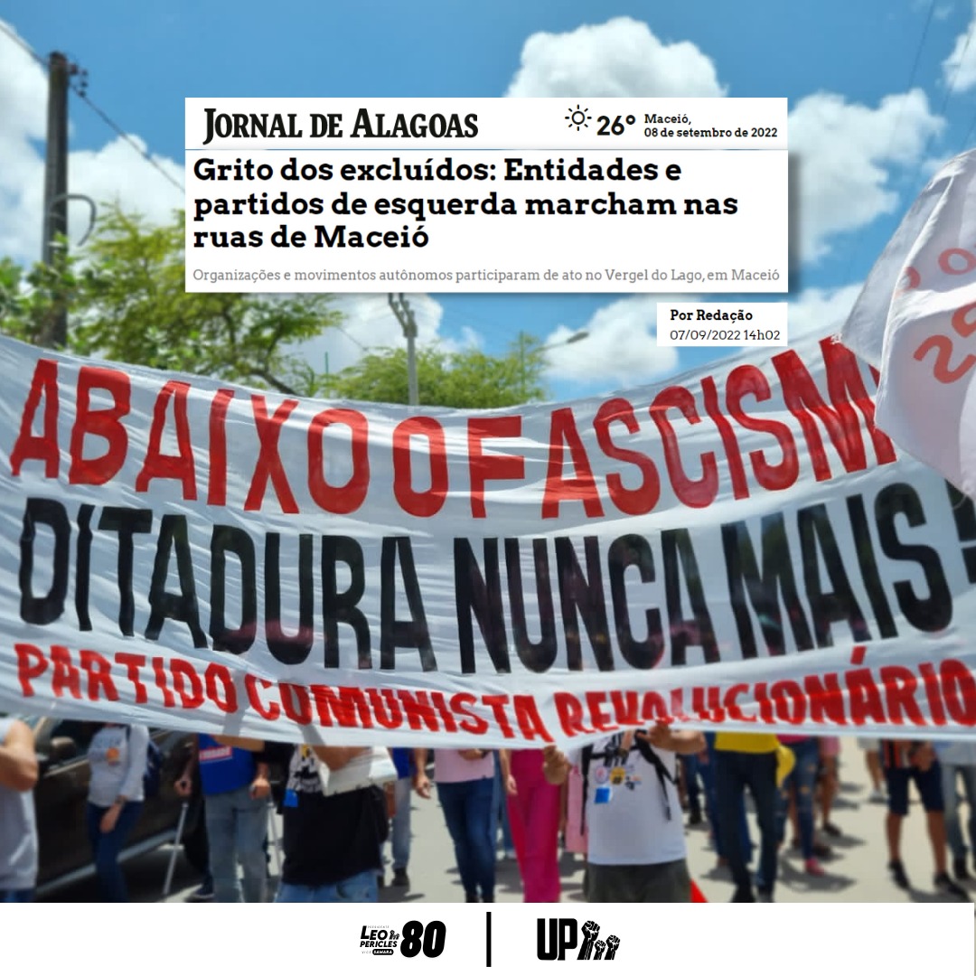 UP80BR's tweet image. #SaiuNaMídia - UP NO GRITO DOS EXCLUÍDOS

Veja algumas das notícias que repercutiram nossa presença nos atos do Grito dos Excluídos em defesa da Democracia.