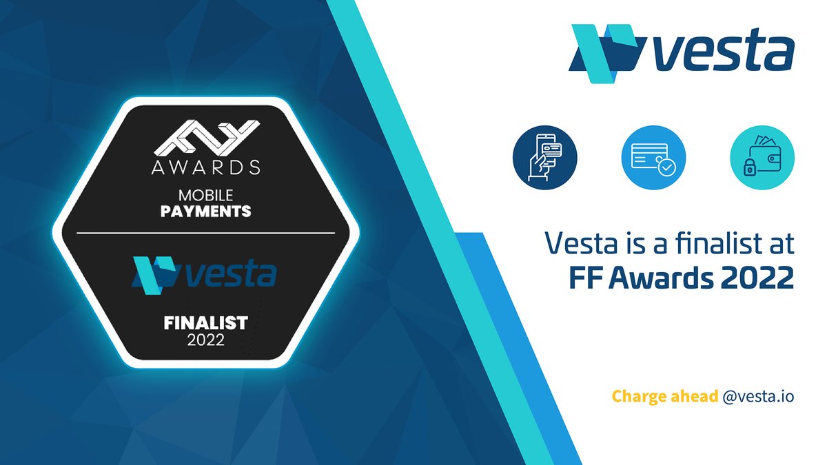 We're excited to be a finalists in the <a href="/fintechf/">FF News | Fintech Finance</a> #FFAwards Mobile Payments category!  We appreciate your continued support in the final round. Register to vote, watch our video and at the end Vote for Vesta.  bit.ly/3TU9ihg  #mobilepayments #fraudprevention #vestaio