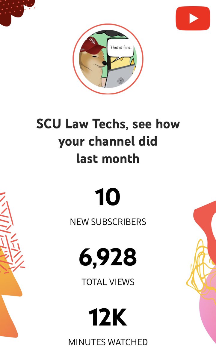 SCULawTechs's tweet photo. Thanks for the love on our YouTube channel y’all 😭❤️ We’re a small but mighty channel, doing our best to keep you informed. Stay tuned because we’re just getting started 🚀
#sculawtechs https://t.co/3S5rbee1Cj